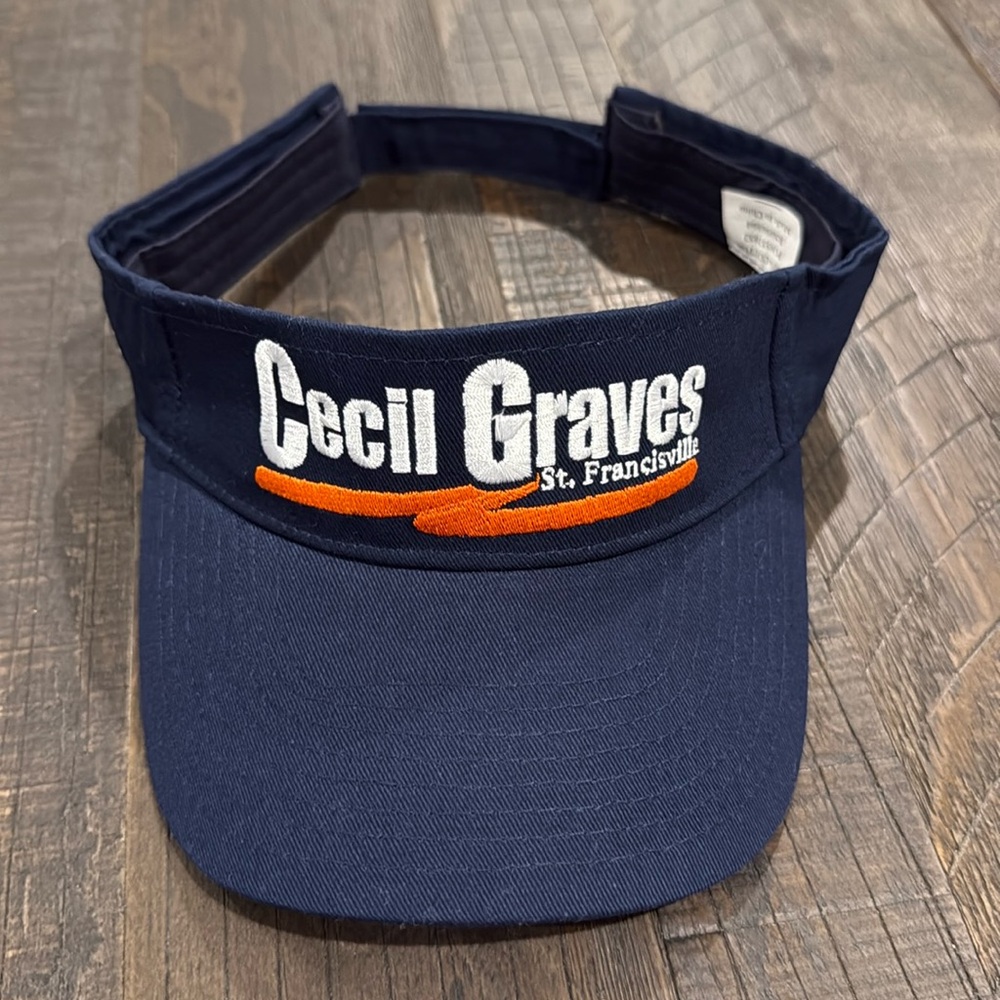 Unisex Adult Golf Chevrolet Super Chevy Golf Visor Navy Blue Velcro Closure New